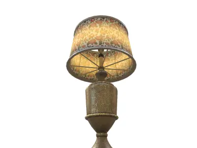Vintage Table Lamp Low-poly 3D model buy