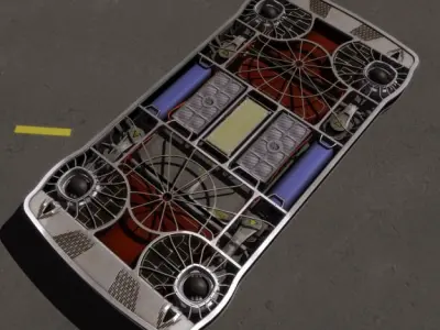 Scarab unmanned robotic vehicle 3D model