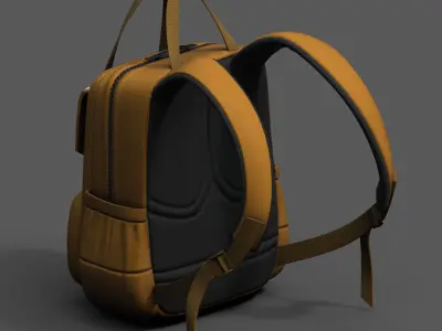 Backpack Camping bag baggage  Low-poly 3D model