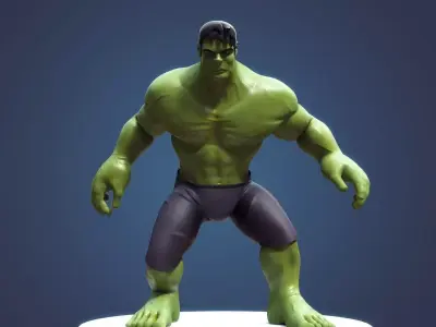 Hulk Cartoon 3D model