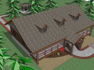 Creative Design-Holiday Cabin-088 3D model