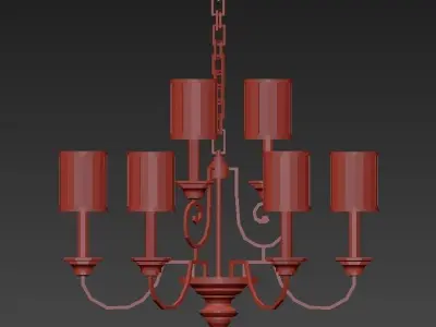 Fifth Avenue Collection 9 Light 32 Wide Chandelier 3D model
