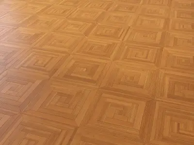 Parquet - Laminate - Wooden floor Low-poly 3D model 11