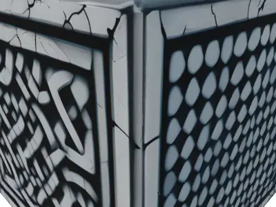 Celtic Knot Stone Tile Low-poly 3D model