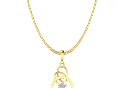 Light weight ring earrings pendant set 3dm stl 4 renders model  3D print model