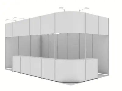 exhibition stand design 3D model
