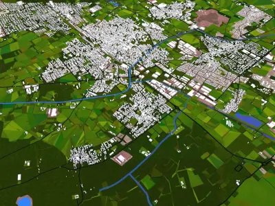 Milan Milano City of Italy Europe 3d model Low-poly 3D model