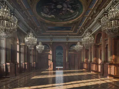 Grand Hall 3D model