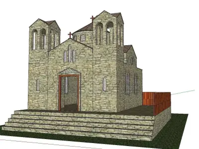 Architecture-Religion-God-Culture-Temple-077 church 3D model