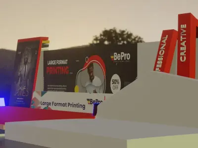 Banner format machine 3D model