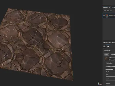 Stylized tile material Texture