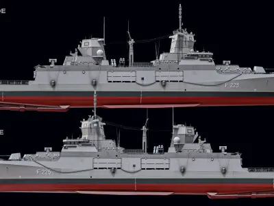  F125 Baden Wuerttemberg Class Frigate PBR 