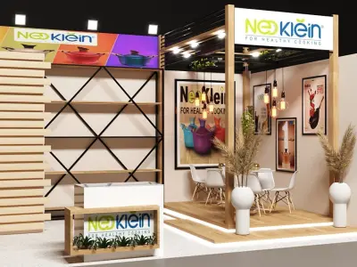Exhibition booth design 3D model