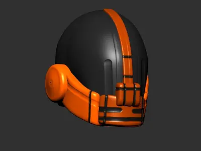 helmet high poly sculpt 3d printable  3D model 107