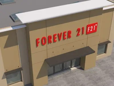 American Store Market 3D model