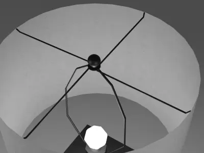 3 Modern Basic Lampshades Low-poly 3D model