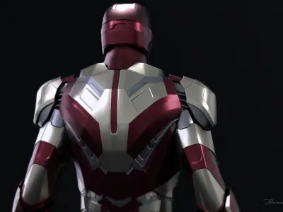 Iron man Mark 42 3d model  Low-poly 3D model