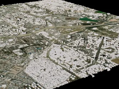 Dushanbe - Tajikistan 3D model