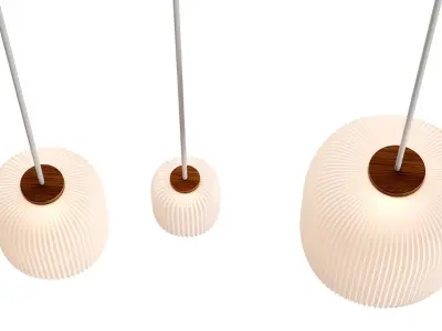 Opal Pendant EK61 Set by Esben Klint 3D model