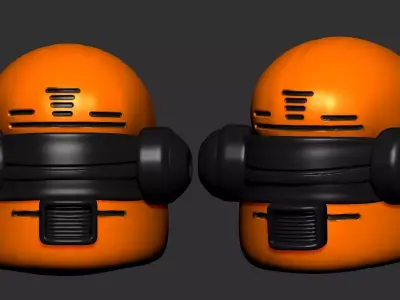helmet high poly sculpt 3d printable ver 7 3D model 3D model 186
