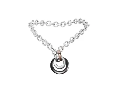 Interlaced Promise Rings Low-poly 3D model