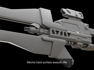 Mecha hard surface weapons collection 3D Model Pack