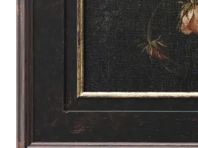Classic frame with floral still life 3D model