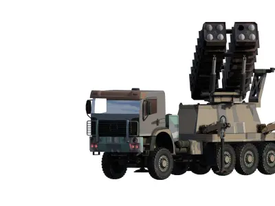 ANTIAIRCRAFT MIDDLE RANGE MOBILE SYSTEM 3D model