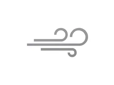 Weather Wind Symbol v1 001 Low-poly 3D model