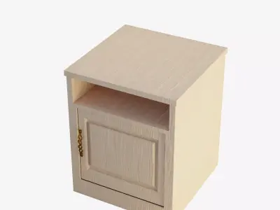 Bedside Table Low-poly 3D model