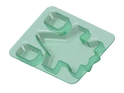 Transparent Kids Jet Dinner Plate 3D model