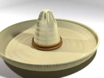 Hat - Sombrero 3D model