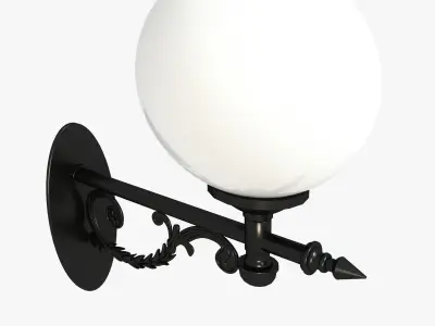 Classic Street Wall Lantern Wall-Mounted 2 3D model