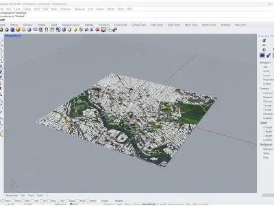 Boise Downtown Idaho USA Low-poly 3D model