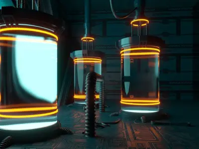 Sci-fi Mystic Lab 3D model