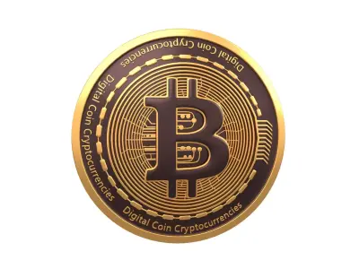 Bitcoin v2 001 Low-poly 3D model