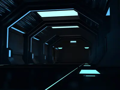Sci Fi Interior 3D model