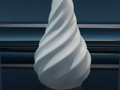 Elegant Twisted Vase Free 3D print model