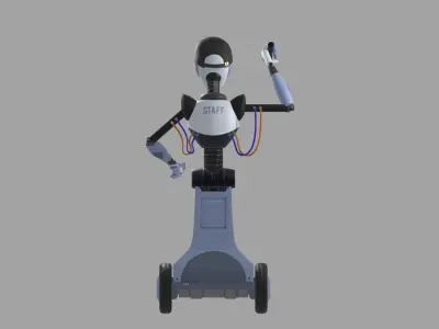 Security Bot - FNAF Security Breach Low-poly 3D model