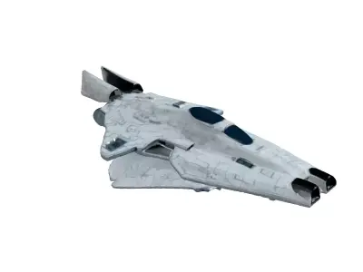SciFi Starship Explorer MKI Low-poly 3D model
