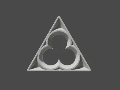  Gothic pattern architecture model 3D model