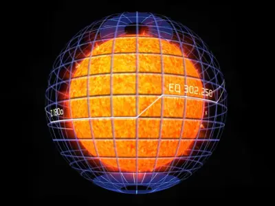 Sun Hologram Low-poly 3D model