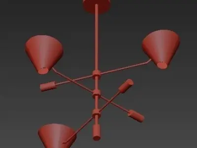 Hanging Light Metal Lampshade 3D model