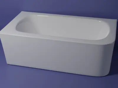 Bathtub square 3D model