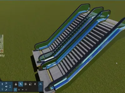 Escalator animated for Lumion 3D model