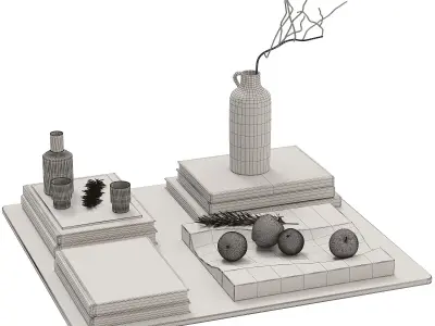 Decorative set 014 3D model order