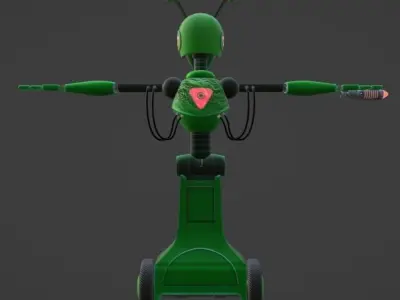 Alien Bot-- FNAF Security Breach Low-poly 3D model