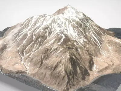 Island Chirinkotan Greater Kuril Islands 3D model