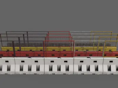 PBR Street Elements Clean-Dirty-Rusty 3D Model Pack