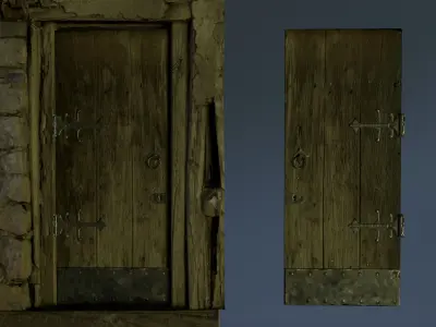 Door 04 Low-poly 3D model